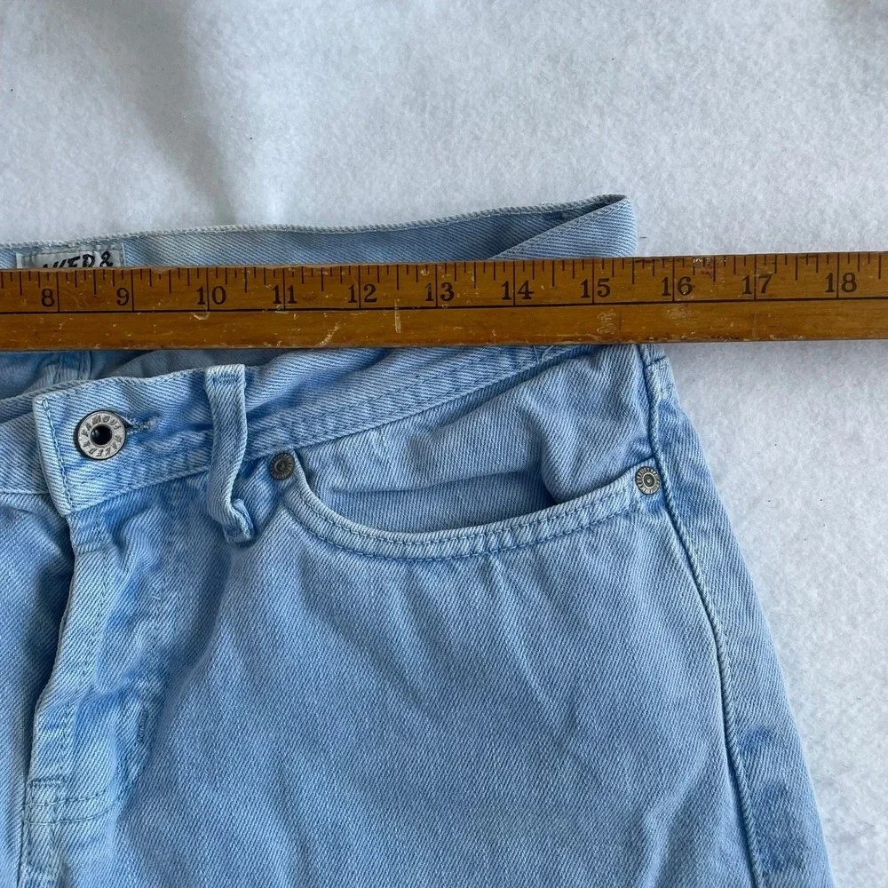 Naked & Famous Weird Guy Jeans Mens 33 Light Blue Thermochromic Selvedge Denim - Picture 6 of 11